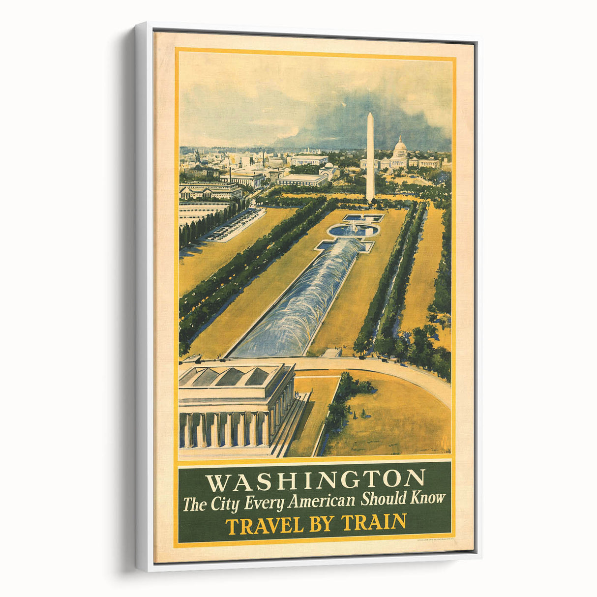 Vintage Washington Travel Poster - Retro Wall Art Print