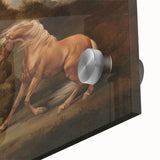 Realistic Horse and Lion Painting - George Stubbs Realism Art Canvas Print