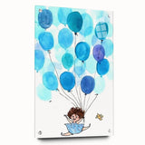Up in the Sky - Kids Wall Art Prints Boys Room Wall Art