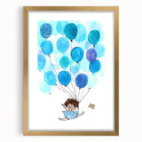 Up in the Sky - Kids Wall Art Prints Boys Room Wall Art
