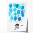 Up in the Sky - Kids Wall Art Prints Boys Room Wall Art