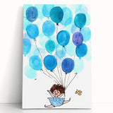 Up in the Sky - Kids Wall Art Prints Boys Room Wall Art
