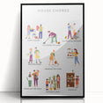 House Chores Educational Wall Art - Kids' Learning Poster