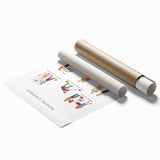 House Chores Educational Wall Art - Kids' Learning Poster