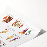 House Chores Educational Wall Art - Kids' Learning Poster