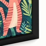 Happy Jungle Cat Illustration - Children's Wall Decor