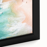 Extra large black wall art featuring a textured, colorful abstract design on framed canvas, ideal for living room decor.