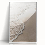 Acrylic print of a modern art deco poster featuring a white and gold geometric pattern, ideal for nursery wall decor.