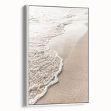 Vintage poster art featuring colorful abstract design on extra large white framed canvas, ideal for living room decor.