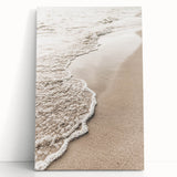 Large black and white abstract canvas art depicting fluid geometric shapes, ideal for kitchen wall art or bedroom ambiance.