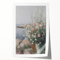 Coastal Wildflowers Living Room Wall Art – Modern Canvas Print
