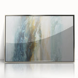 Framed abstract landscapes wall art with silver accents, showcasing vibrant colors and intricate patterns, perfect for modern home decor in living spaces or offices.