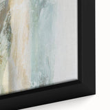 Abstract landscape wall art featuring vibrant colors and textured details, elegantly framed on canvas, perfect for modern home decor and artistic ambiance.