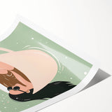 Extra large wall art featuring line art flowers in black and white on a rolled canvas, ideal for large living room decor.