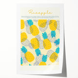 Rolled print of assorted fruits in vibrant colors, ideal for art wall dining room or classy bathroom decor.