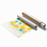 Extra large rolled print of vibrant floral art featuring an array of fruits.