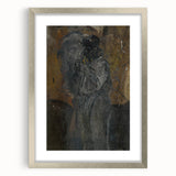 Impressionism Wall Art - Mysterious Figure of a Man - Dark Moody Art Print