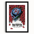 Foo Fighters Retro Wall Art - Vintage Skull Concert Poster