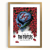 Foo Fighters Retro Wall Art - Vintage Skull Concert Poster