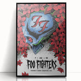 Foo Fighters Retro Wall Art - Vintage Skull Concert Poster