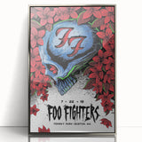 Foo Fighters Retro Wall Art - Vintage Skull Concert Poster