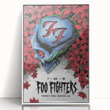 Foo Fighters Retro Wall Art - Vintage Skull Concert Poster