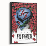 Foo Fighters Retro Wall Art - Vintage Skull Concert Poster