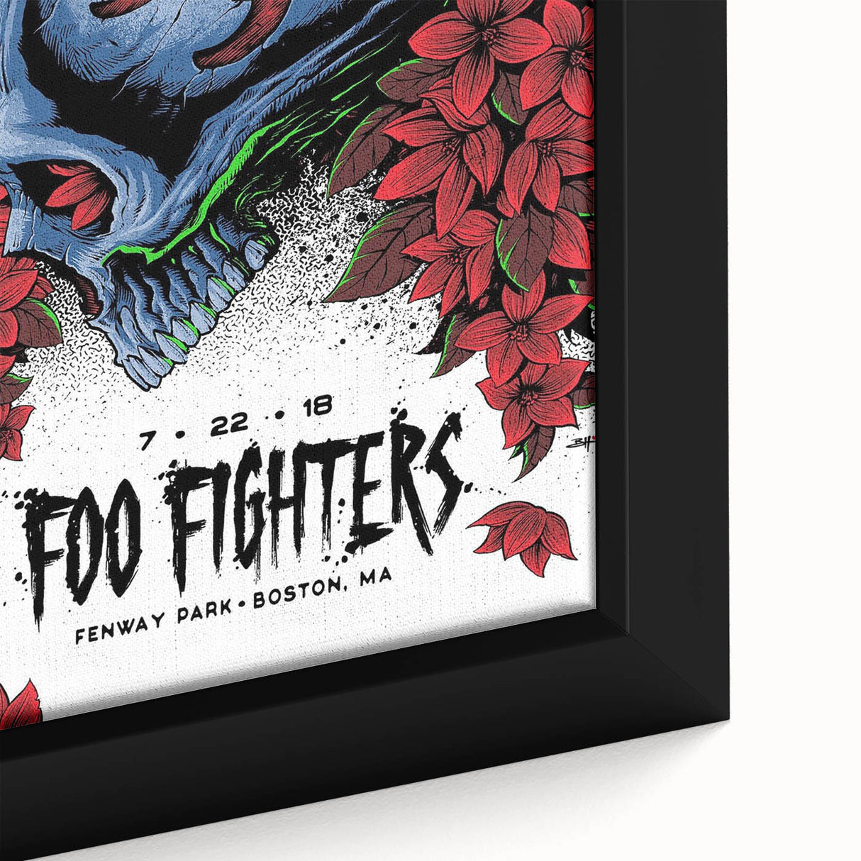 Foo Fighters Retro Wall Art - Vintage Skull Concert Poster