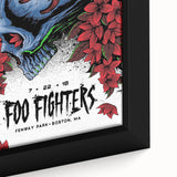 Foo Fighters Retro Wall Art - Vintage Skull Concert Poster