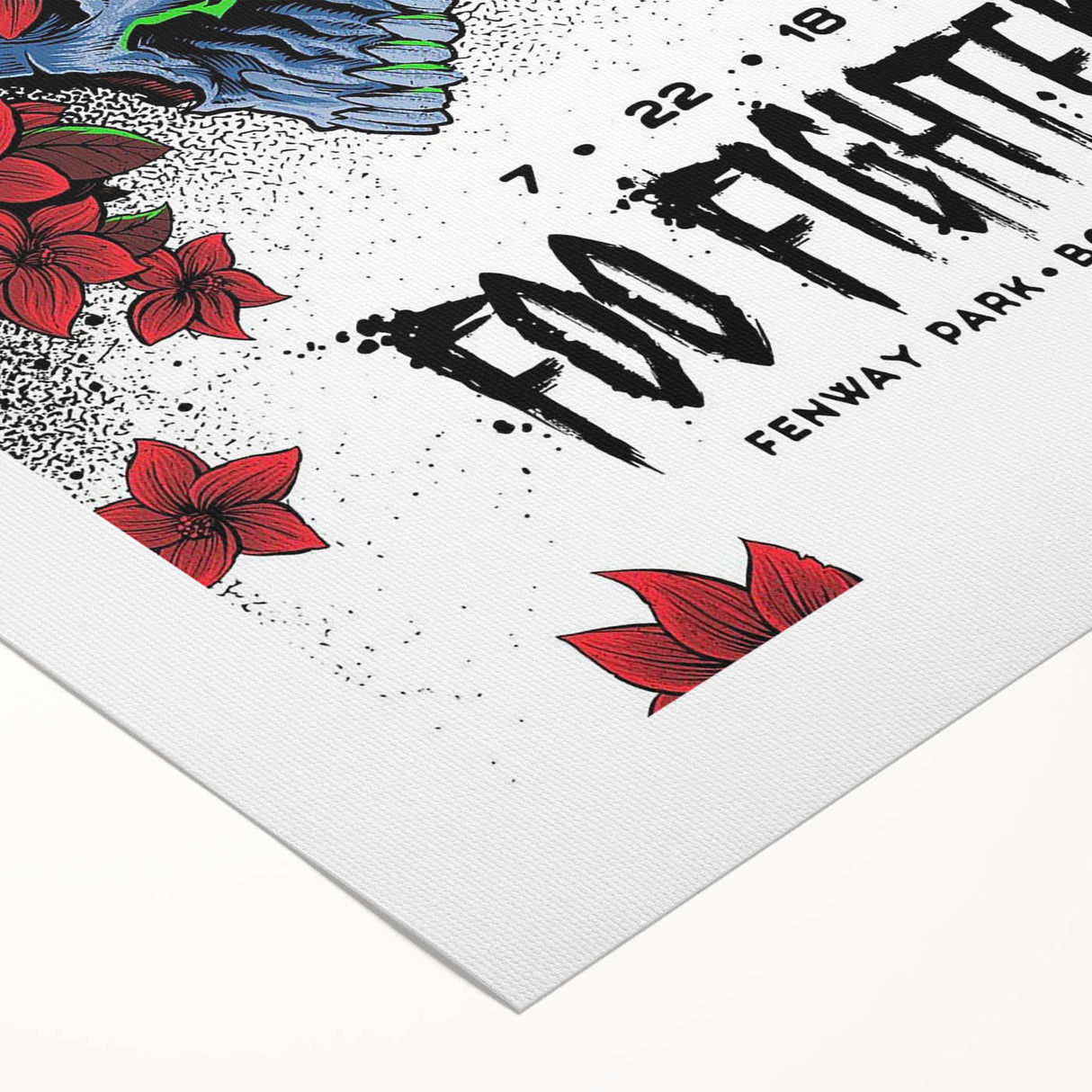 Foo Fighters Retro Wall Art - Vintage Skull Concert Poster