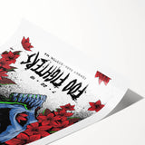 Foo Fighters Retro Wall Art - Vintage Skull Concert Poster