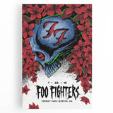 Foo Fighters Retro Wall Art - Vintage Skull Concert Poster