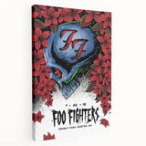 Foo Fighters Retro Wall Art - Vintage Skull Concert Poster
