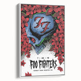 Foo Fighters Retro Wall Art - Vintage Skull Concert Poster