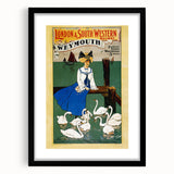 Vintage Weymouth Train Travel Poster - Retro Wall Art Print
