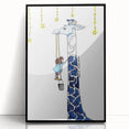 Starry Giraffe - Boys Wall Art Prints Children's Room Decor