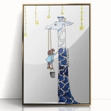 Starry Giraffe - Boys Wall Art Prints Children's Room Decor