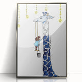 Starry Giraffe - Boys Wall Art Prints Children's Room Decor