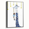 Starry Giraffe - Boys Wall Art Prints Children's Room Decor
