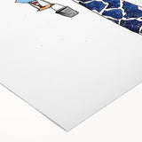 Starry Giraffe - Boys Wall Art Prints Children's Room Decor