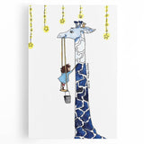 Starry Giraffe - Boys Wall Art Prints Children's Room Decor