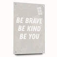 Framed Nursery Art – Be Brave Be Kind Kids Room Wall Print