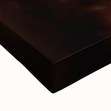 Large art of a black and white landscape painting on stretched canvas, featuring a serene tree-lined scene.