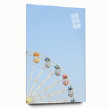 Large abstract wall art on acrylic glass depicting vibrant summer hues, ideal for bedroom or dining room decor.