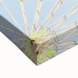 Large art on stretched canvas depicting a summer landscape in black and white tones, ideal for bedroom decor.