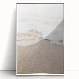 Art deco poster featuring a geometric pattern in soft pink and white tones on acrylic, ideal for nursery wall decor.