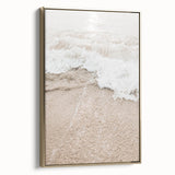 Framed canvas featuring a vintage-style landscape painting with muted earth tones, ideal for bedroom wall art.