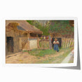 Romantic Art Prints: "Girl in a Farmyard" by László Mednyánszky