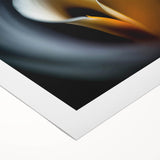 Vibrant abstract florals wall art on rolled canvas showcasing a blend of colorful petals and leaves, perfect for adding a modern touch to home decor.