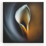 Vibrant abstract floral wall art on stretched canvas, showcasing bold colors and intricate patterns, ideal for modern home decor and artistic expression.